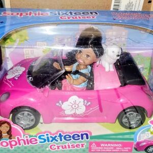 Pink Sophie Sixteen Cruiser Toy Car with Doll and Dog